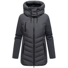 Marikoo Tivaa Damen Herbst Winter Steppjacke Anthrazit-Größe M - Gr. 38