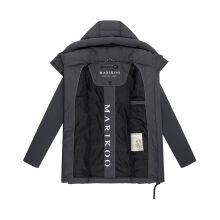 Marikoo Tivaa Damen Herbst Winter Steppjacke Anthrazit-Größe XXL - Gr. 44
