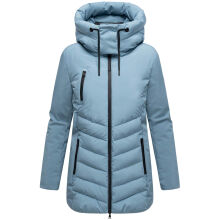 Marikoo Tivaa Damen Herbst Winter Steppjacke Powder Blue-Größe XXL - Gr. 44