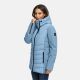 Marikoo Tivaa Damen Herbst Winter Steppjacke Powder Blue-Größe XXL - Gr. 44