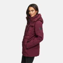 Marikoo Tivaa Damen Herbst Winter Steppjacke Wine-Größe XXXL - Gr. 46