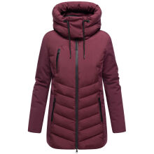 Marikoo Tivaa Damen Herbst Winter Steppjacke Wine-Größe XXXL - Gr. 46