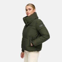 Navahoo Traumelfe Damen Herbst Winter Jacke kurz Dark Olive-Größe XS - Gr. 34