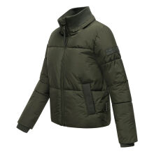 Navahoo Traumelfe Damen Herbst Winter Jacke kurz Dark Olive-Größe XS - Gr. 34
