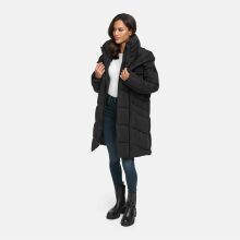 Marikoo Virenaa Damen Winter Steppjacke halblang Schwarz Größe XL - Gr. 42