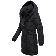 Marikoo Virenaa Damen Winter Steppjacke halblang Schwarz Größe XXL - Gr. 44