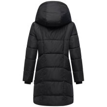 Marikoo Virenaa Damen Winter Steppjacke halblang Schwarz Größe XXL - Gr. 44