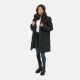 Marikoo Virenaa Damen Winter Steppjacke halblang Schwarz Größe XXXL - Gr. 46