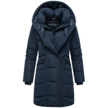 Marikoo Virenaa Damen Winter Steppjacke halblang Navy Größe L - Gr. 40