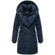 Marikoo Virenaa Damen Winter Steppjacke halblang Navy Größe L - Gr. 40