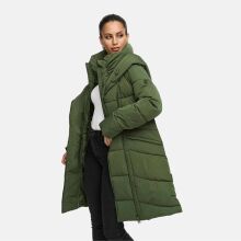 Marikoo Virenaa Damen Winter Steppjacke halblang Pine Olive Größe S - Gr. 36