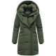 Marikoo Virenaa Damen Winter Steppjacke halblang Pine Olive Größe S - Gr. 36