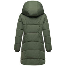 Marikoo Virenaa Damen Winter Steppjacke halblang Pine Olive Größe M - Gr. 38