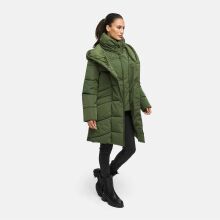 Marikoo Virenaa Damen Winter Steppjacke halblang Pine Olive Größe XXXL - Gr. 46