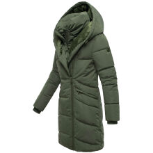 Marikoo Virenaa Damen Winter Steppjacke halblang Pine Olive Größe XXXL - Gr. 46