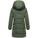 Marikoo Virenaa Damen Winter Steppjacke halblang Pine Olive Größe XXXL - Gr. 46