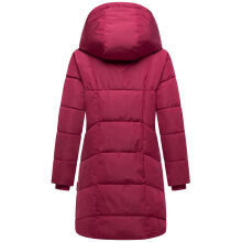 Marikoo Virenaa Damen Winter Steppjacke halblang Berry Wine Größe M - Gr. 38