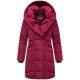 Marikoo Virenaa Damen Winter Steppjacke halblang Berry Wine Größe M - Gr. 38