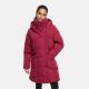 Marikoo Virenaa Damen Winter Steppjacke halblang Berry Wine Größe XL - Gr. 42