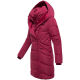 Marikoo Virenaa Damen Winter Steppjacke halblang Berry Wine Größe XL - Gr. 42