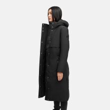 Navahoo Waldbummler Damen Herbst Winter Parka Schwarz Größe XS - Gr. 34