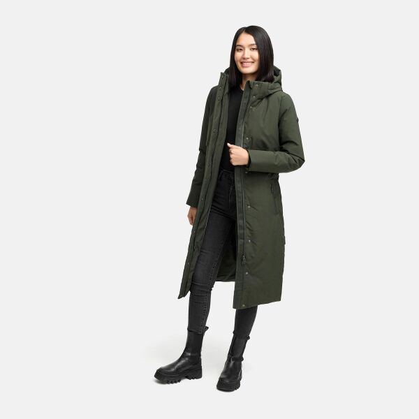 Navahoo Waldbummler Damen Herbst Winter Parka Dark Olive Größe XS - Gr. 34