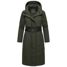 Navahoo Waldbummler Damen Herbst Winter Parka Dark Olive Größe XS - Gr. 34