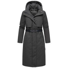 Navahoo Waldbummler Damen Herbst Winter Parka Mouse Grey Größe XS - Gr. 34