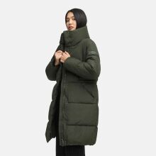 Navahoo Wolkenkuss Winter Steppjacke halblang Dark Olive-Größe S - Gr. 36