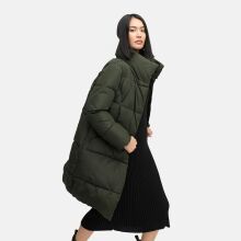 Navahoo Wolkenkuss Winter Steppjacke halblang Dark Olive-Größe S - Gr. 36