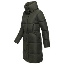 Navahoo Wolkenkuss Winter Steppjacke halblang Dark Olive-Größe S - Gr. 36