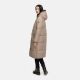 Marikoo Yaskaa Damen Herbst Winter Parka Jacke Taupe Grey Größe L - Gr. 40