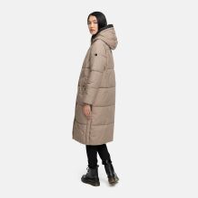 Marikoo Yaskaa Damen Herbst Winter Parka Jacke Taupe Grey Größe XL - Gr. 42