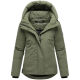 Marikoo Yeminaa Damen Herbst Winter Jacke Olive Leaf Größe L - Gr. 40