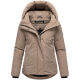Marikoo Yeminaa Damen Herbst Winter Jacke Taupe Grey Größe XS - Gr. 34