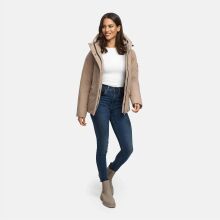 Marikoo Yeminaa Damen Herbst Winter Jacke Taupe Grey Größe L - Gr. 40