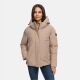 Marikoo Yeminaa Damen Herbst Winter Jacke Taupe Grey Größe XXXL - Gr. 46