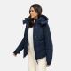 Navahoo Zauberlicht Damen Herbst Winter kurz Steppjacke Navy Größe S - Gr. 36