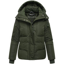 Navahoo Zauberlicht Damen Herbst Winter kurz Steppjacke Dark Olive Größe S - Gr. 36