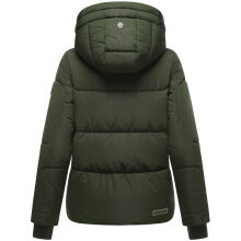 Navahoo Zauberlicht Damen Herbst Winter kurz Steppjacke Dark Olive Größe S - Gr. 36
