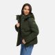 Navahoo Zauberlicht Damen Herbst Winter kurz Steppjacke Dark Olive Größe S - Gr. 36