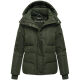 Navahoo Zauberlicht Damen Herbst Winter kurz Steppjacke Dark Olive Größe S - Gr. 36