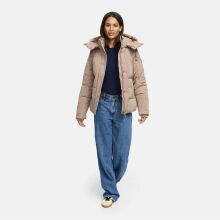 Navahoo Zauberlicht Damen Herbst Winter kurz Steppjacke Taupe Grey Größe S - Gr. 36