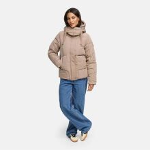 Navahoo Zauberlicht Damen Herbst Winter kurz Steppjacke Taupe Grey Größe S - Gr. 36
