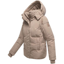 Navahoo Zauberlicht Damen Herbst Winter kurz Steppjacke Taupe Grey Größe S - Gr. 36