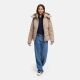 Navahoo Zauberlicht Damen Herbst Winter kurz Steppjacke Taupe Grey Größe S - Gr. 36