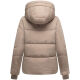 Navahoo Zauberlicht Damen Herbst Winter kurz Steppjacke Taupe Grey Größe S - Gr. 36