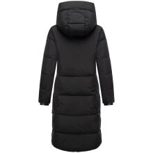 Marikoo Chumanii Damen Herbst Winter Steppmantel Parka lang Schwarz Größe XL - Gr.42