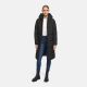 Marikoo Chumanii Damen Herbst Winter Steppmantel Parka lang Schwarz Größe XXL - Gr.44