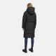 Marikoo Chumanii Damen Herbst Winter Steppmantel Parka lang Schwarz Größe XXL - Gr.44